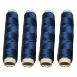 Nähmaschinen Nähgarn 200 m 4 x 50m Polyester 40/2 dunkelblau (1025)