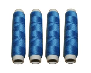Nähmaschinen Nähgarn 200 m 4 x 50m Polyester 40/2 blau (1028)