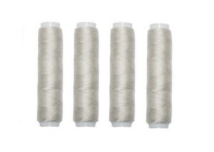 Nähmaschinen Nähgarn 200 m 4 x 50m Polyester 40/2 cremeweiß (1032)