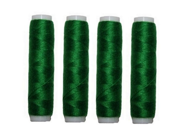 Nähmaschinen Nähgarn 200 m 4 x 50m Polyester 40/2 dunkelgrün (1056)