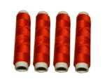 Nähmaschinen Nähgarn 200 m 4 x 50m Polyester 40/2 rot (1083)