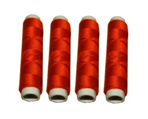 Nähmaschinen Nähgarn 200 m 4 x 50m Polyester 40/2 rot (1083)