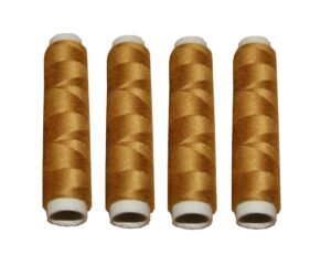 Nähmaschinen Nähgarn 200 m 4 x 50m Polyester 40/2 haselnuss braun (1085)