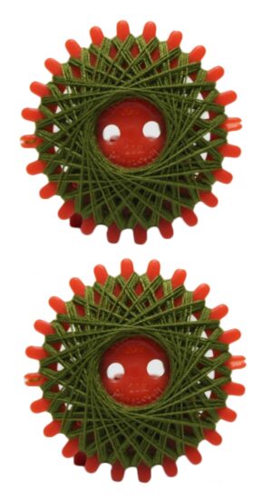 Sternzwirn Polyester 20/3 20m oliv 2 Stück (1049)