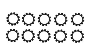 Zahnscheibescheibe Sicherungsscheibe DIN 6797 Typ"E" 6.4mm 10 Stück (0653)