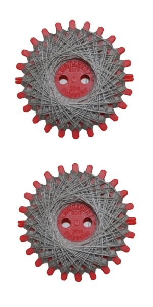 Sternzwirn Polyester 20/3 20m grau 2 Stück (1007)