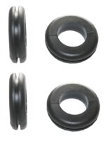 Durchgangstüllen Kabeldurchführung Kabeldurchlass 18mm schwarz 4 Stück (0309)