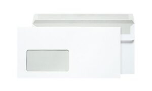 Briefumschlag mit Fenster 110x220mm 75g weiß 50 Stück (0317)