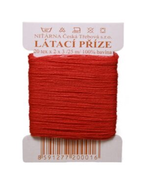 Stopfgarn Stopfwolle Baumwolle Tex 20-2-3 rot 25 m (3294)