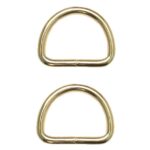 Metallring D-Ring 58 mm gold 2 Stück (0095)