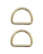 Metallring D-Ring 50mm gold 2 Stück (0122)