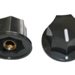 Drehknopf Geräteknopf Potiknopf 6mm schwarz 1 Stück (0052)