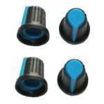 Drehknopf Geräteknopf Potiknopf 6mm blau 4 Stück (0054)