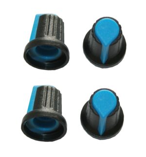 Drehknopf Geräteknopf Potiknopf 6mm blau 4 Stück (0054)