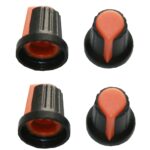 Drehknopf Geräteknopf Potiknopf 6mm orange 4 Stück (0056)