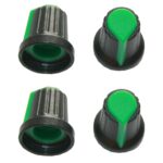 Drehknopf Geräteknopf Potiknopf 6mm grün 4 Stück (0057)