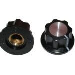 Drehknopf Geräteknopf Potiknopf MF-A02 23mm 6mm Achse schwarz 2 Stück (0058)