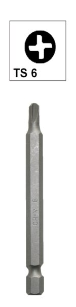 Bit Torq Set TS6 Vierflügler Chrom-Vanadium 75 mm (0080)