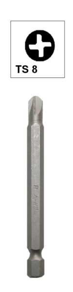 Bit Torq Set TS8 Vierflügler Chrom-Vanadium 75 mm (0081)