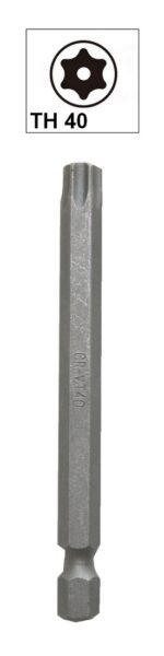 Bit Torx mit Loch Bohrung TH40 Chrom-Vanadium 75 mm (0092)