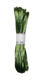 Satinkordel Satinschnur Kordel Satinfaden 3 m 2 mm grün (0073)