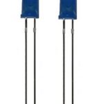 LED Leuchtdiode 5 mm blau 50-150 mcd 60° 2 Stück (0007)