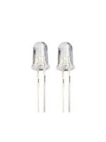 Blink LED 3mm blau selbstblinkend klarer Dom 2 Stück (0029)