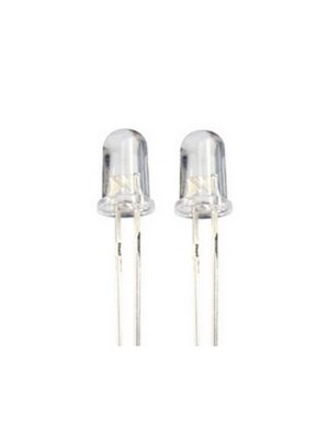 Blink LED 3mm blau selbstblinkend klarer Dom 2 Stück (0029)