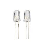 Blink LED 5mm blau selbstblinkend klarer Dom 2 Stück (0030)