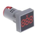 Voltmeter AC 60-500V LED Panel Rechteckig rot (0037)