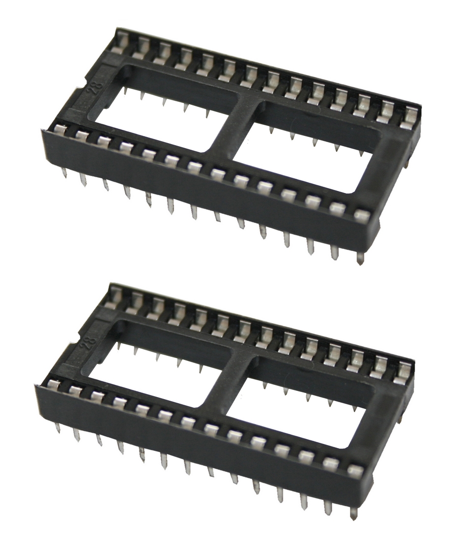 ic-sockel-ic-fassung-28-polig-dip-dil28-2-stuck-0064 IC-Sockel IC-Fassung 28-polig DIP DIL28 2 Stück (0064)