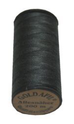 Nähmaschinen Nähgarn Polyester 40/2 grau anthrazit 200 m (1010)