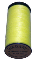 Nähmaschinen Nähgarn Polyester 40/2 gelb 200 m (1077)