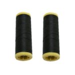 Nähmaschinen Nähgarn 200 m 2 Rollen je 100 m Polyester schwarz (0003)