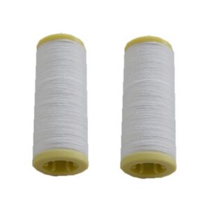 Nähmaschinen Nähgarn 200 m 2 Rollen je 100 m Polyester weiß (0004)