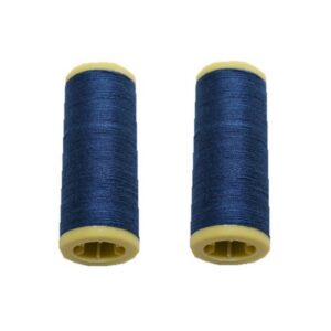 Nähmaschinen Nähgarn 200 m 2 x 100 m Polyester blau marine (0007)