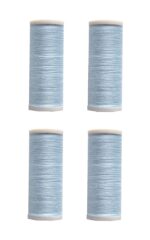 Nähmaschinen Nähgarn 400 m 4 x 100 m Polyester 40/2 hellblau (1016)
