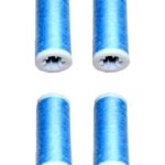 Nähmaschinen Nähgarn 400 m 4 x 100 m Polyester 40/2 blau bleu (1018)