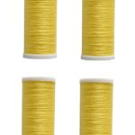Nähmaschinen Nähgarn 400 m 4 x 100 m Polyester 40/2 gelb (1079)