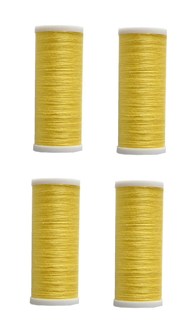 nahmaschinen-nahgarn-400-m-4-x-100-m-polyester-40-2-gelb-1079 Nähmaschinen Nähgarn 400 m 4 x 100 m Polyester 40/2 gelb (1079)