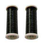 Nähmaschinen Garn transparent 2 Rollen je 50 m schwarz (9990)