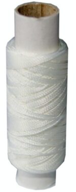 Sattlergarn Zwirn 14x2x3 Polyester 50 m weiß Ø 0,3mm (0001)