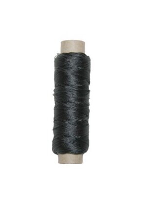 50m Sattlergarn Zwirn 14x2x3 Polyester anthrazit grau Ø 0,3mm (5127)