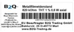 Metallfilm Widerstand Resistor 820 kOhm 0,6 W 1% 5 Stück (6022)