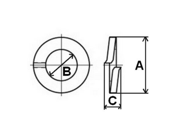 Federring Ferderringe Federscheibe Federstahl DIN 127 6 mm 20 Stück (0602)