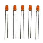 LED Leuchtdiode 3mm orange 8-50 mcd 60° 5 Stück (0023)