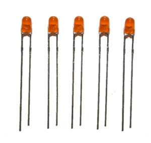 LED Leuchtdiode 3mm orange 8-50 mcd 60° 5 Stück (0023)
