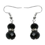 Ohrring Ohrhänger Black Crystal Swarovski (0005)