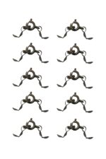 Verschluss mit 2 Quetschkalotten bronzefarben 10 Stück (0060)