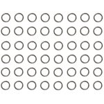 Verbindungsring Biegering 0,6mm bronzefarben 60 Stück (0062)